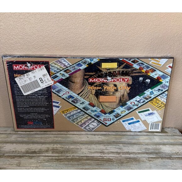 1998 Monopoly New York City Edition Board Game Statue of Liberty Box NEW Sealed - Picture 2 of 10